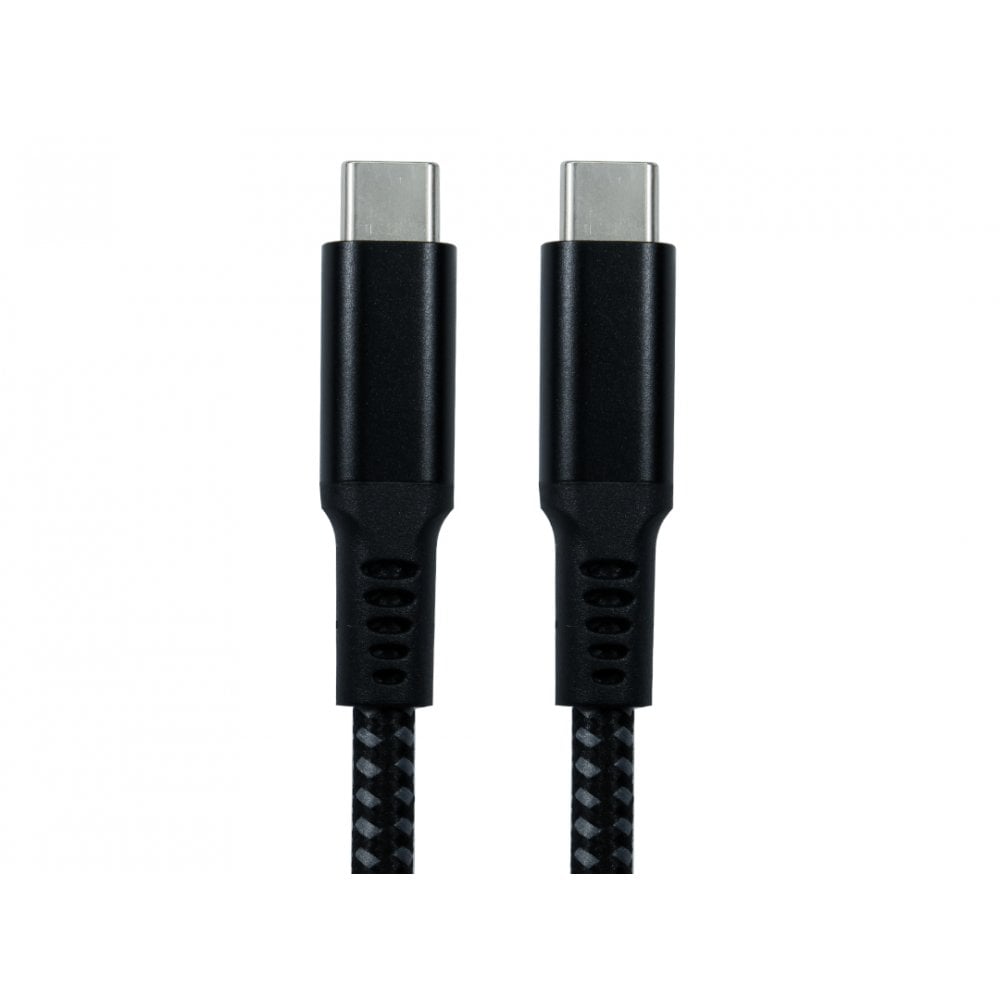 1.8m USB C Cable Braided Jacket Black USB 3.1 with 100W PD