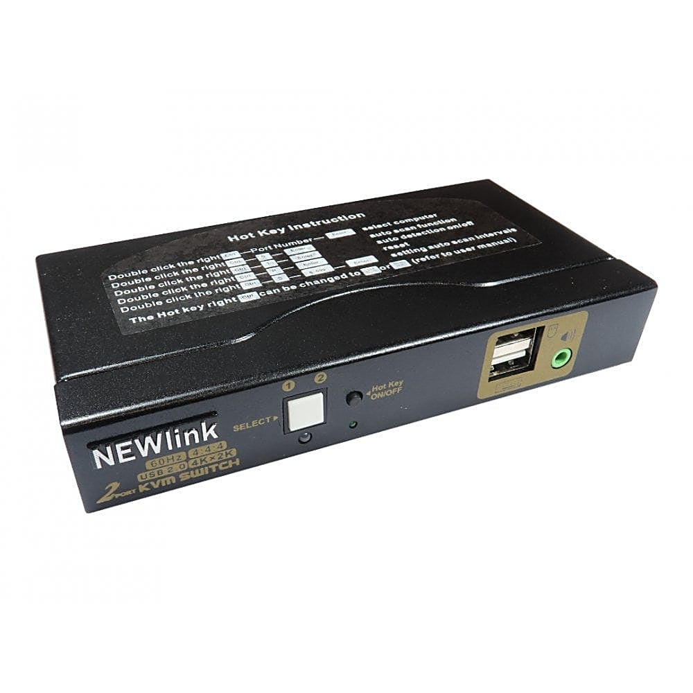 2 Port HDMI 2.0 USB KVM Switch