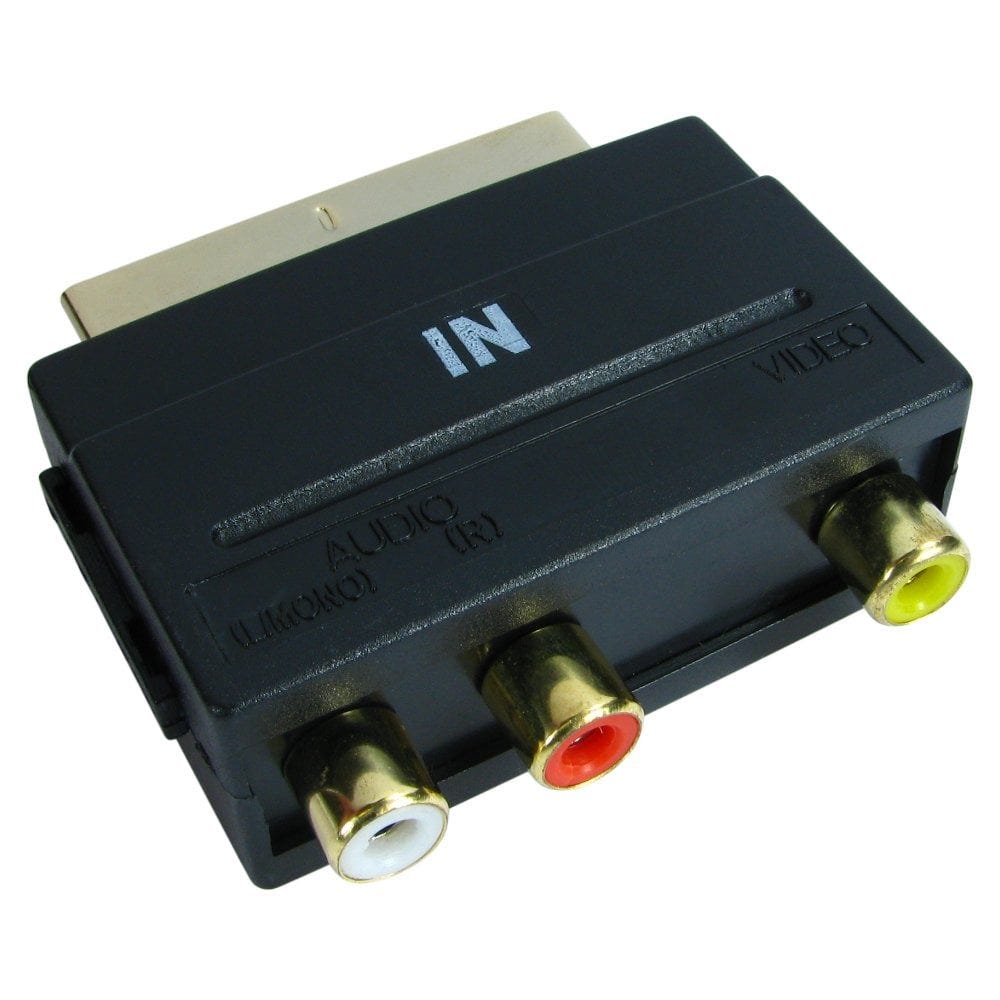 Scart left/right audio RCA-Female and Female composite video i