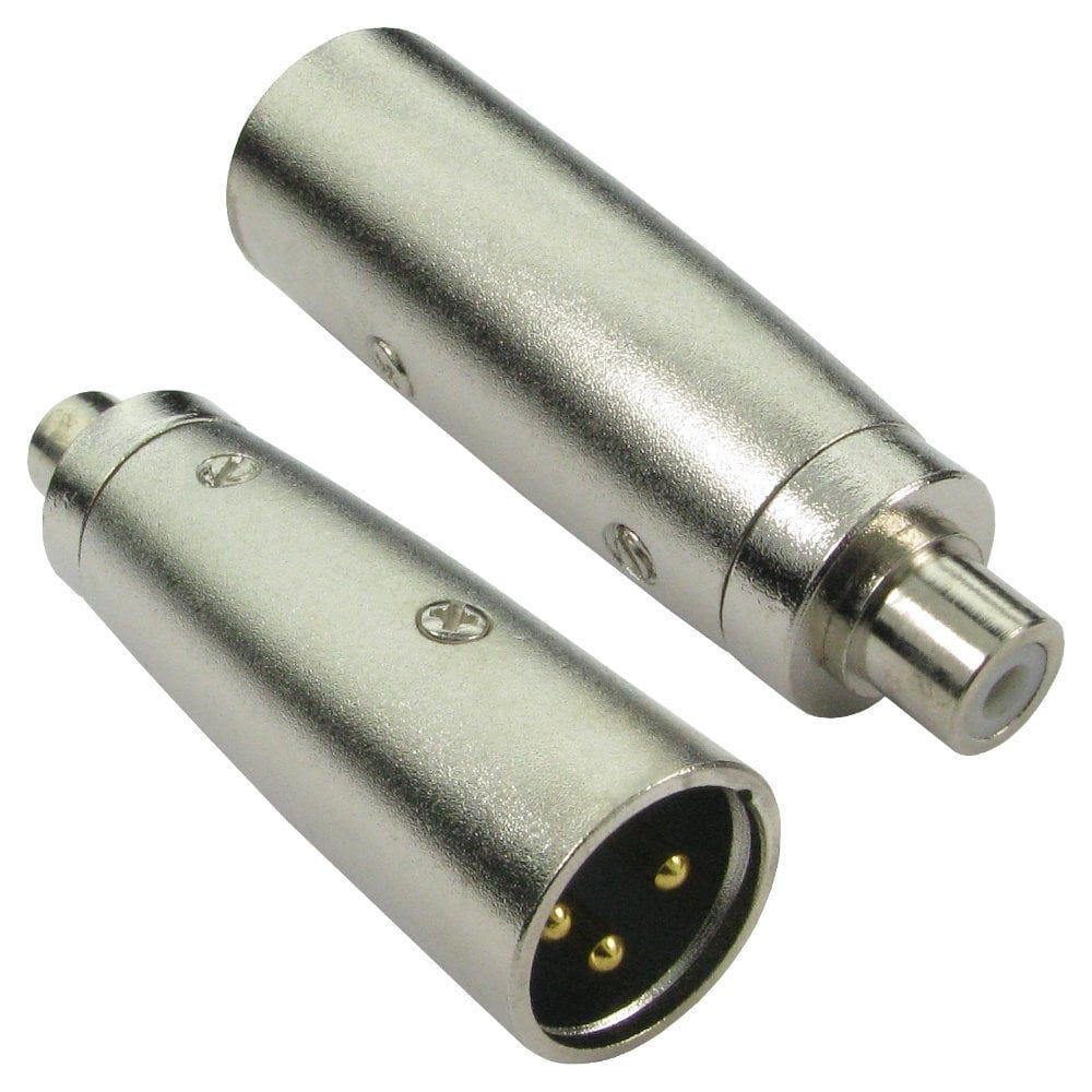 Phono to XLR Adapter - XLR Male to RCA Female