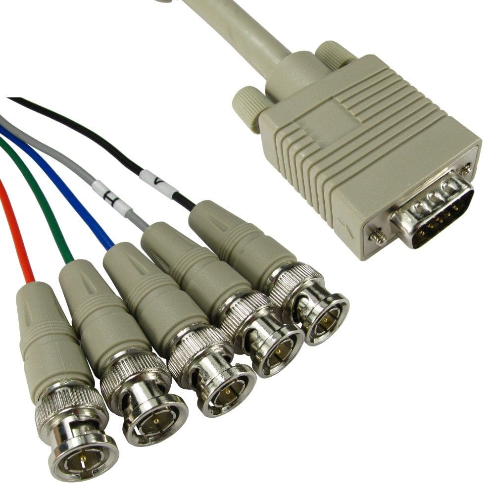 2m SVGA 5x BNC Plugs Cable