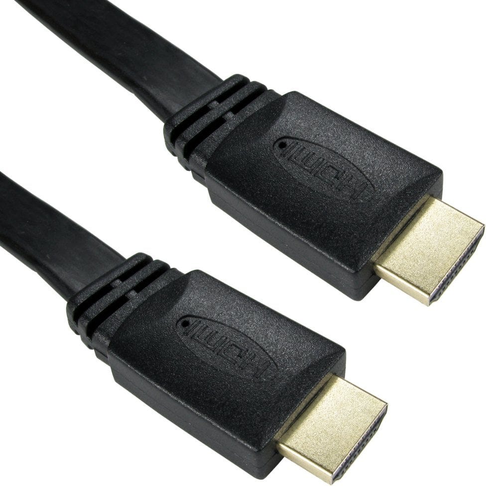 Flat HDMI Cable 2m High Speed with Ethernet 3D 4k Ready