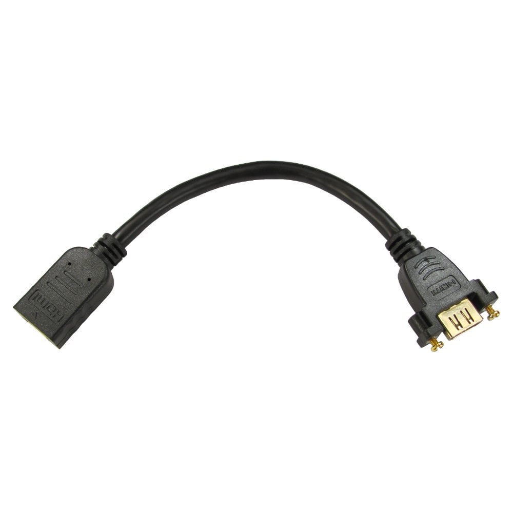 HDMI Panel Mount Cable Female to Female 1.4 2.0 20cm