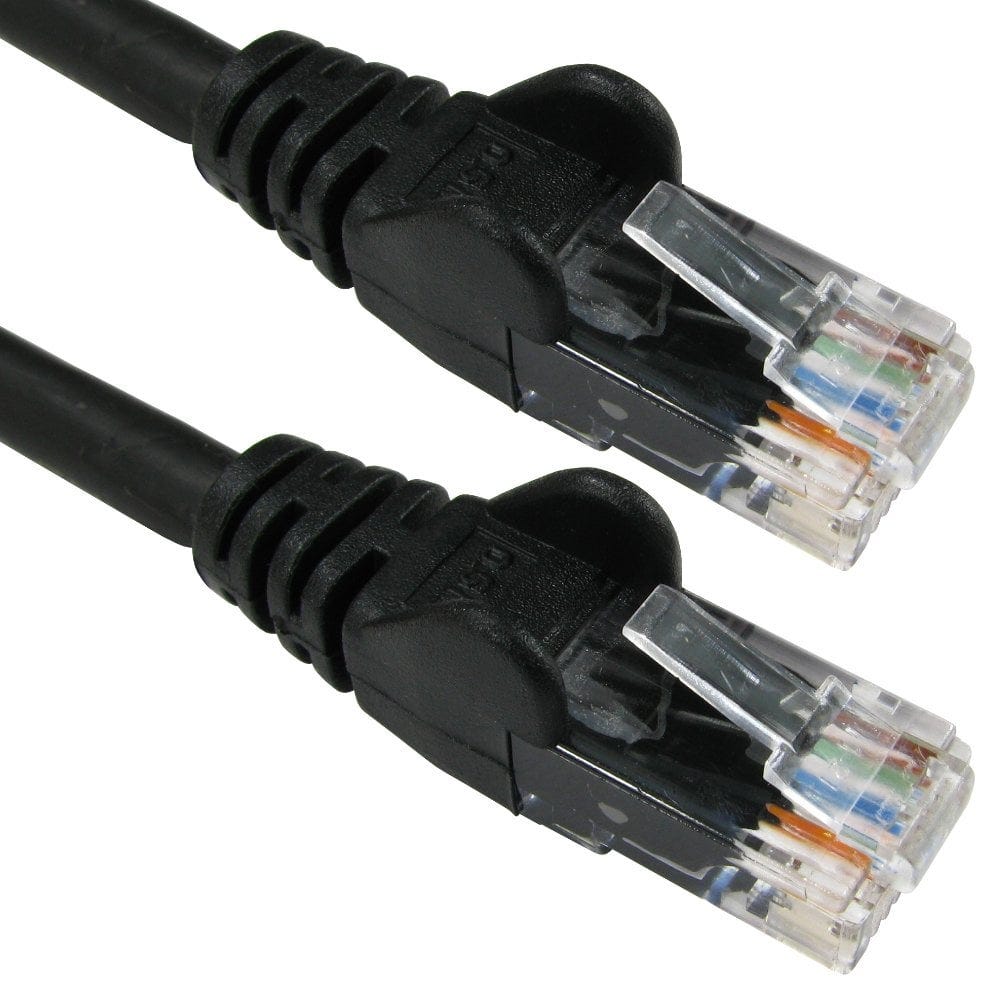 0.5m Black CAT6 Ethernet Network Cable