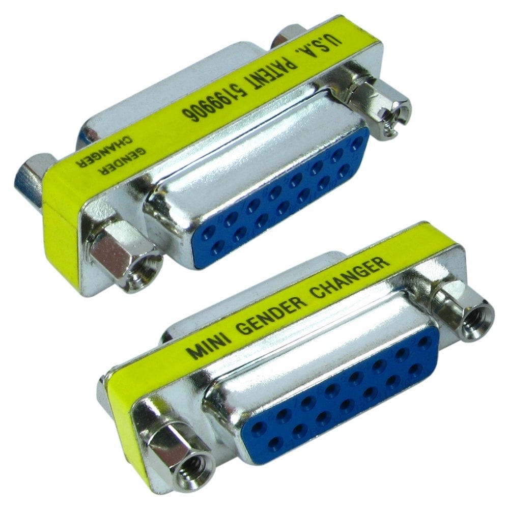 D15 Low Density F/F Slimline Gender Changer