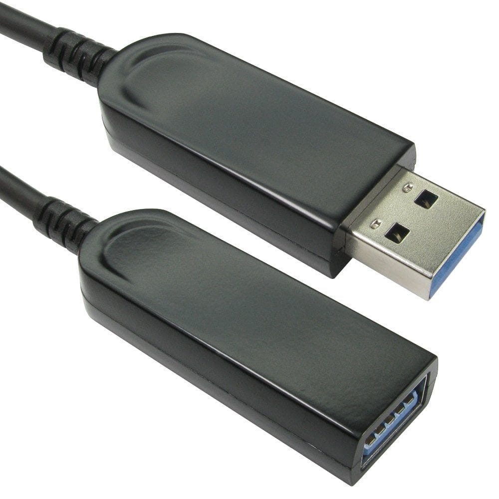10m AOC USB 3.0 Fibre Optic Active Extension Cable 5Gbps