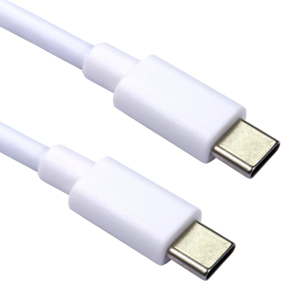 1m USB C to C Cable White 5Gbps 15W (5V 3A)