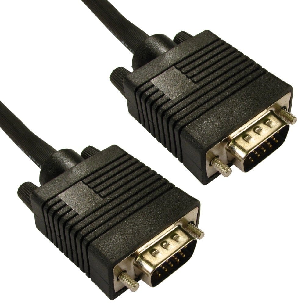 2m VGA Lead Triple Shielded VGA / SVGA Cable Black