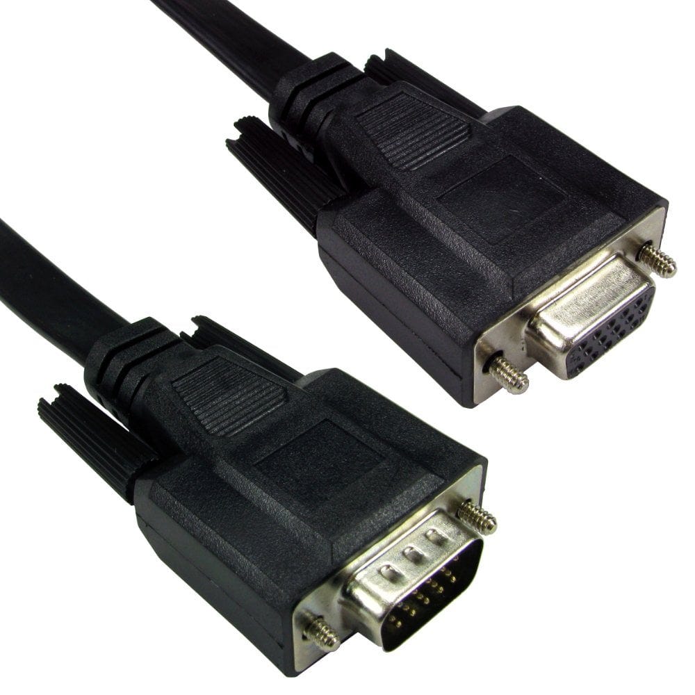 1m Flat VGA Extension Cable Super Thin