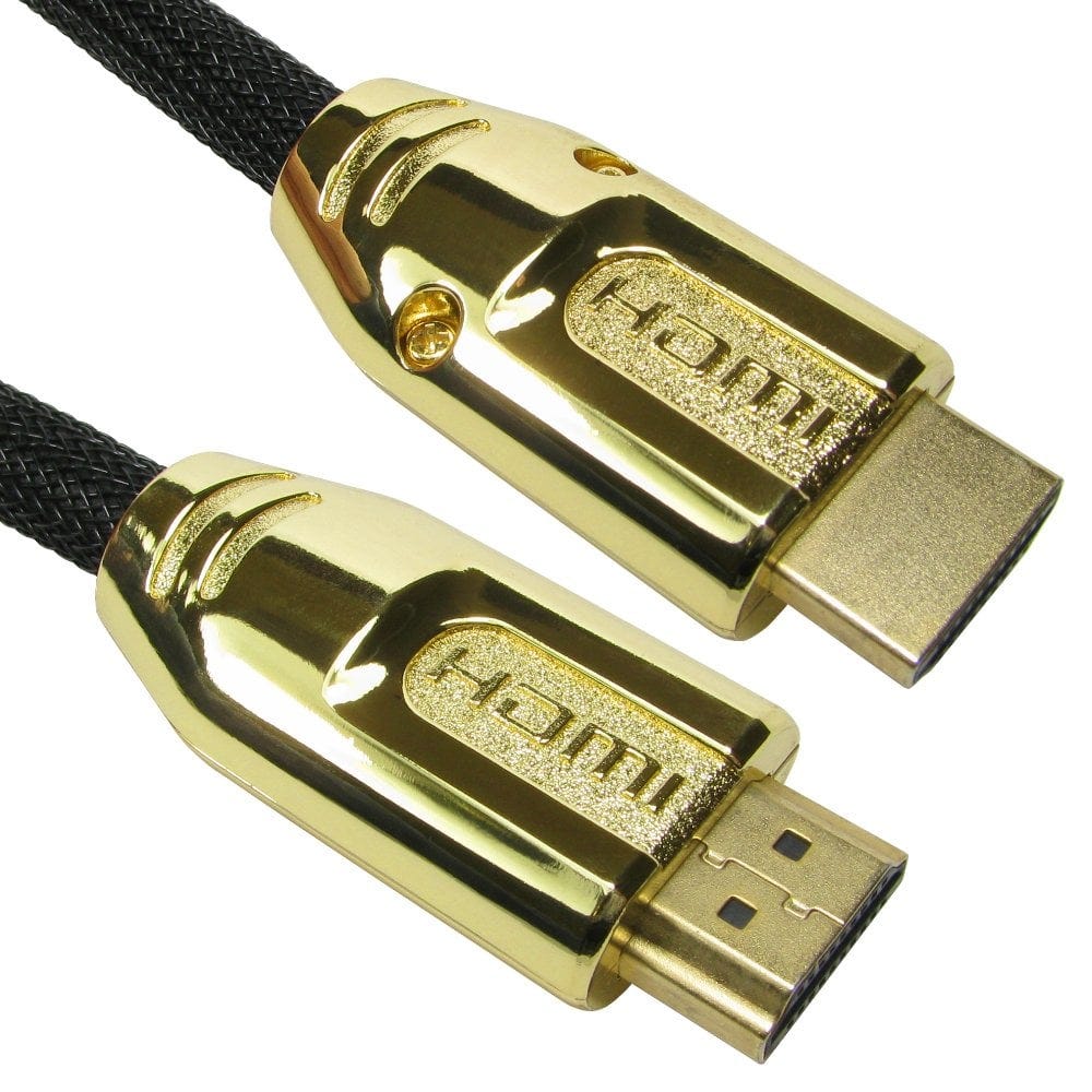 Nylon Braided 4k Premium Gold Fast HDMI Cable 10m