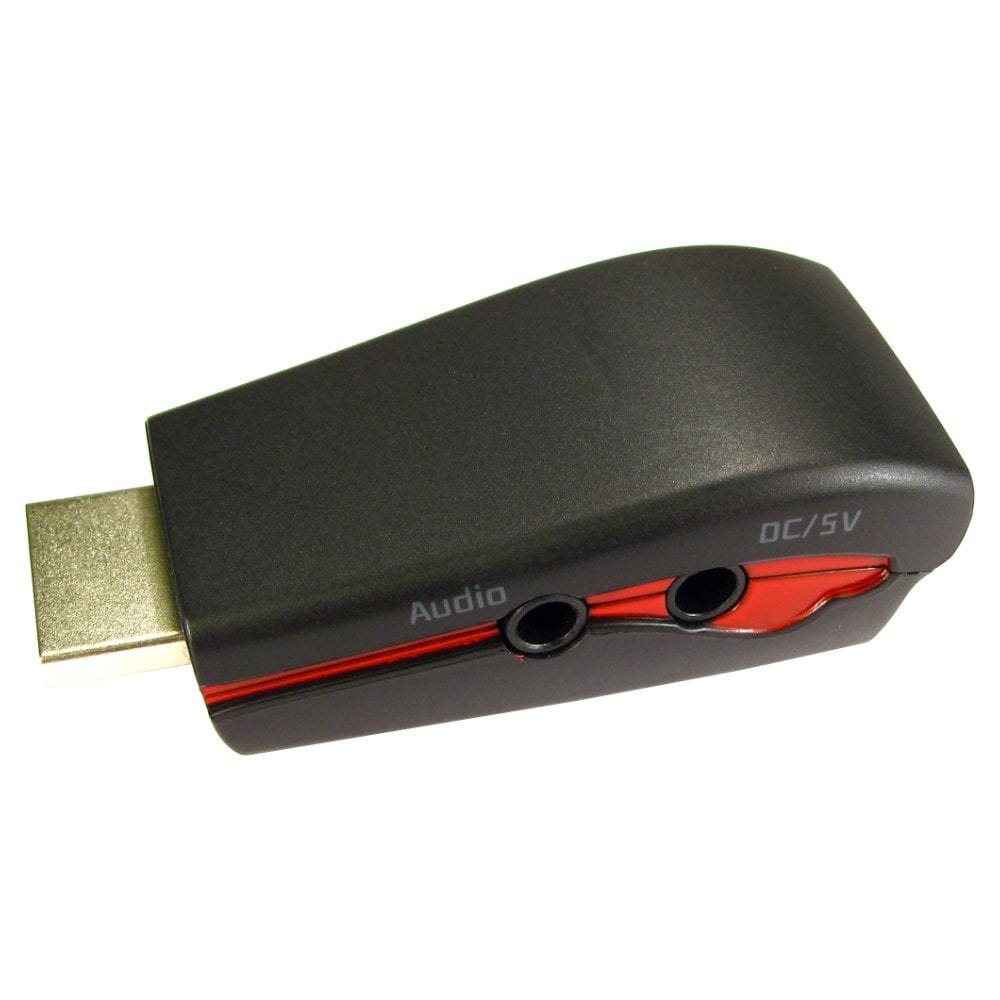 HDMI to VGA Adapter Dongle with Audio with Cables