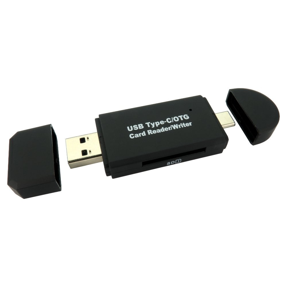 USB C and USB A combined Card Reader USB3.0