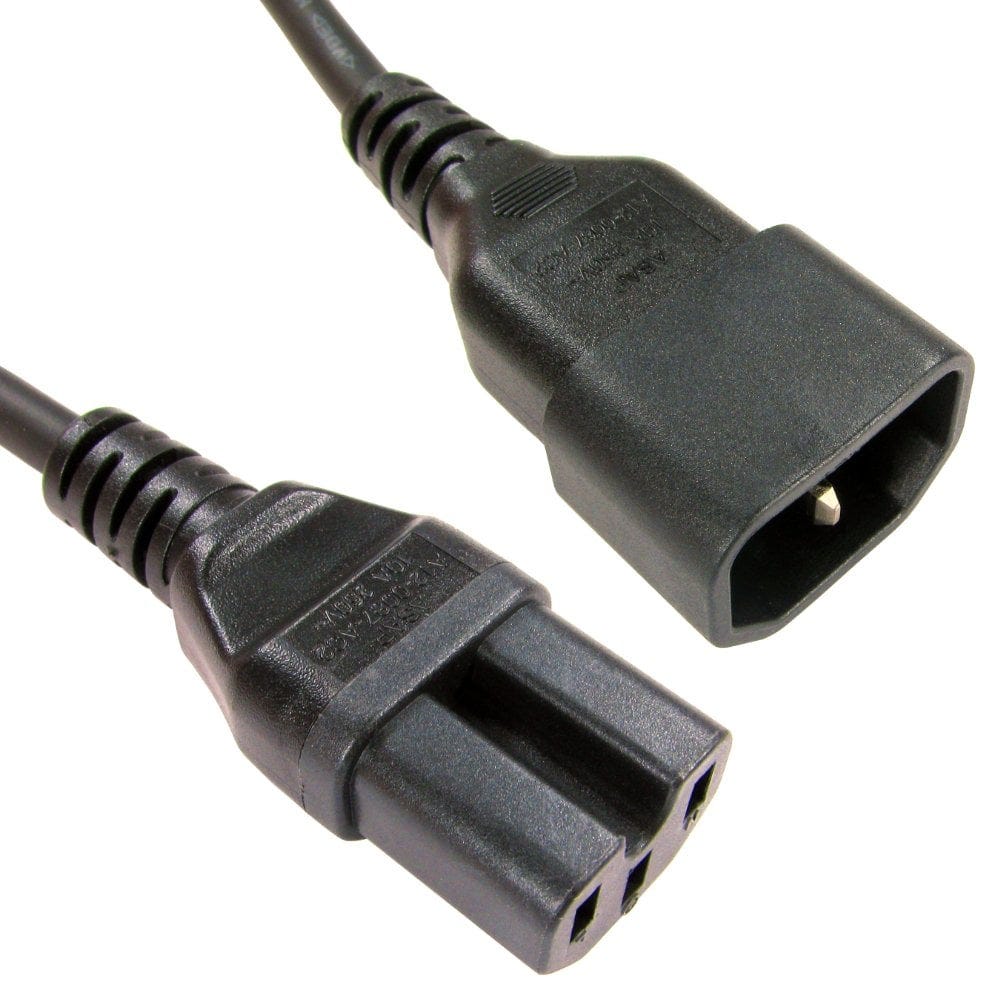 1.8m C14 to C15 Power Extension Cable