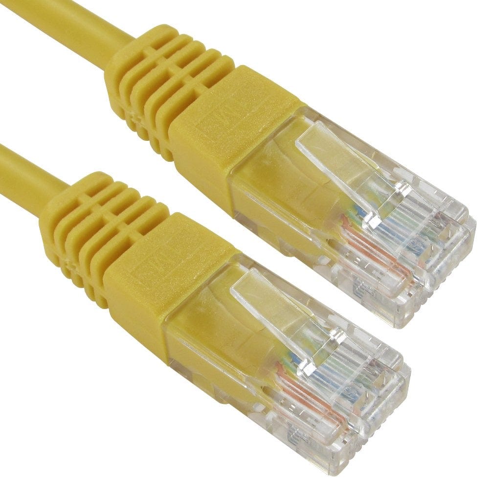 Network Cable 7m CAT5e UTP Full Copper 26AWG Yellow