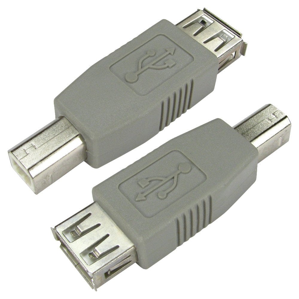 USB 2.0 Gender Changer A-Female B-Male