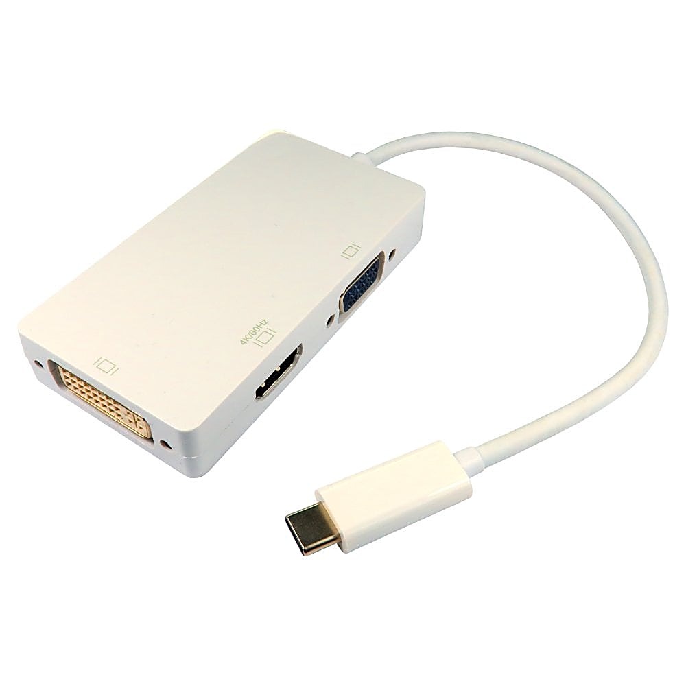 USB-C to HDMI 4K, DVI and VGA Adapter