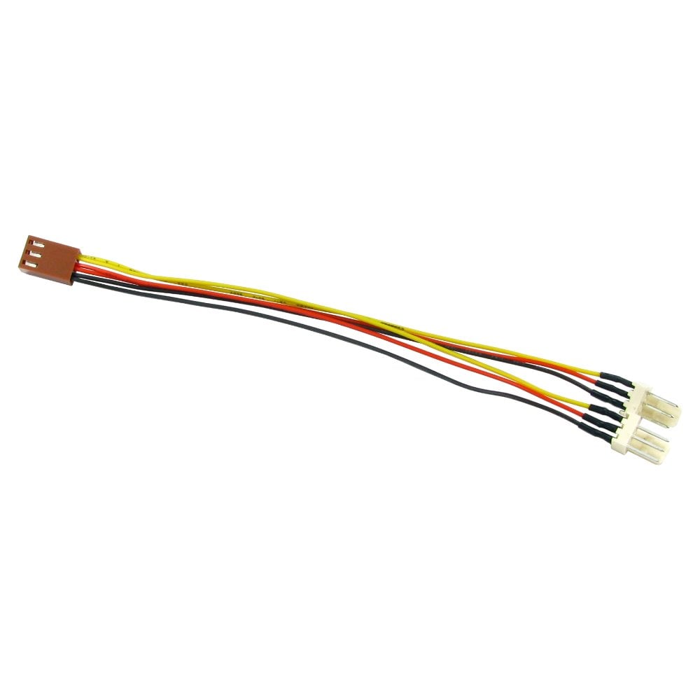 3 Pin Fan Splitter Cable Female 2x Male