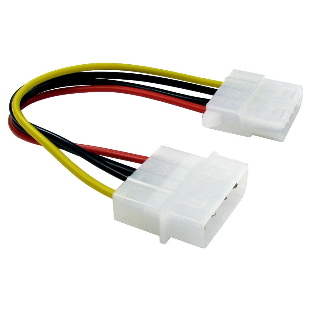15cm 4-Pin Molex Male to Female Extension