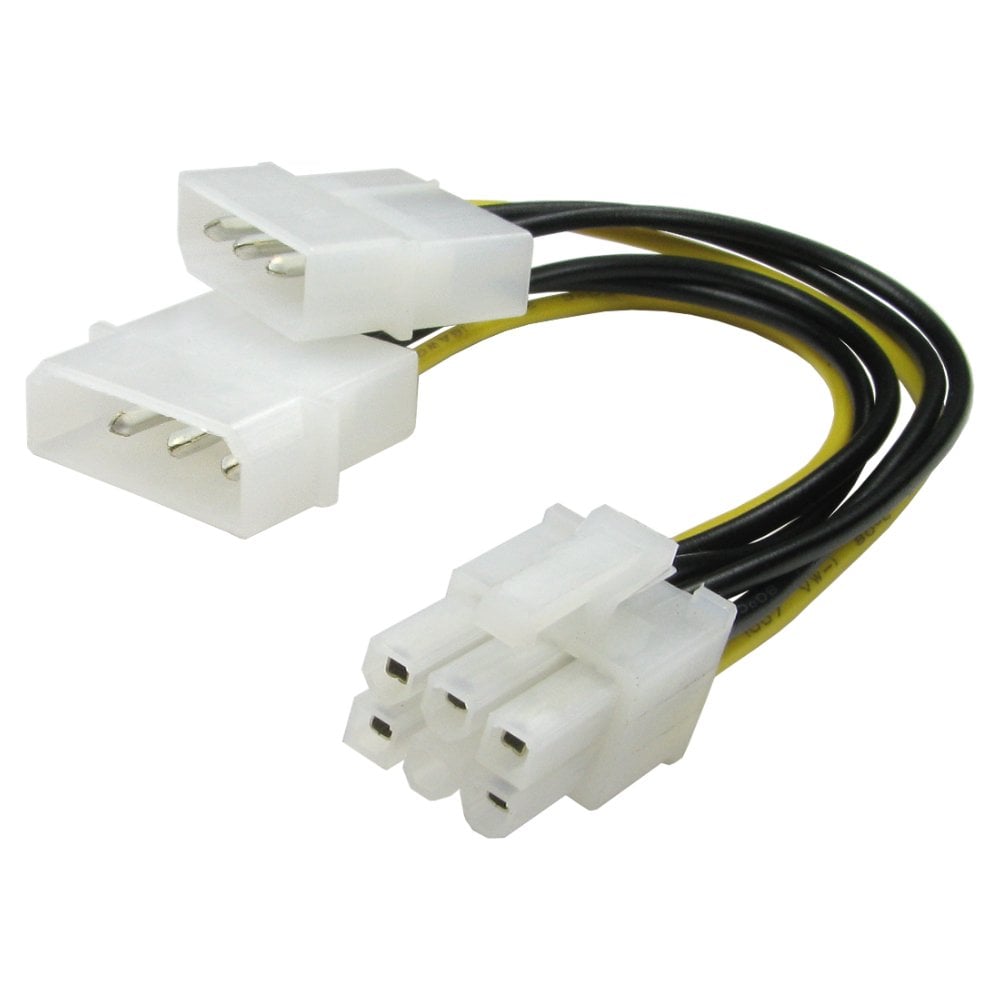 15cm 6-Pin Pci Express 2x Molex Rounded Pin
