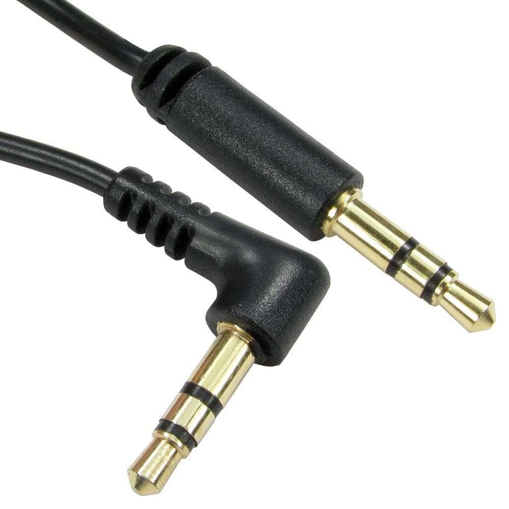 1.5m Straight to Angled 3.5mm Stereo Jack Cable