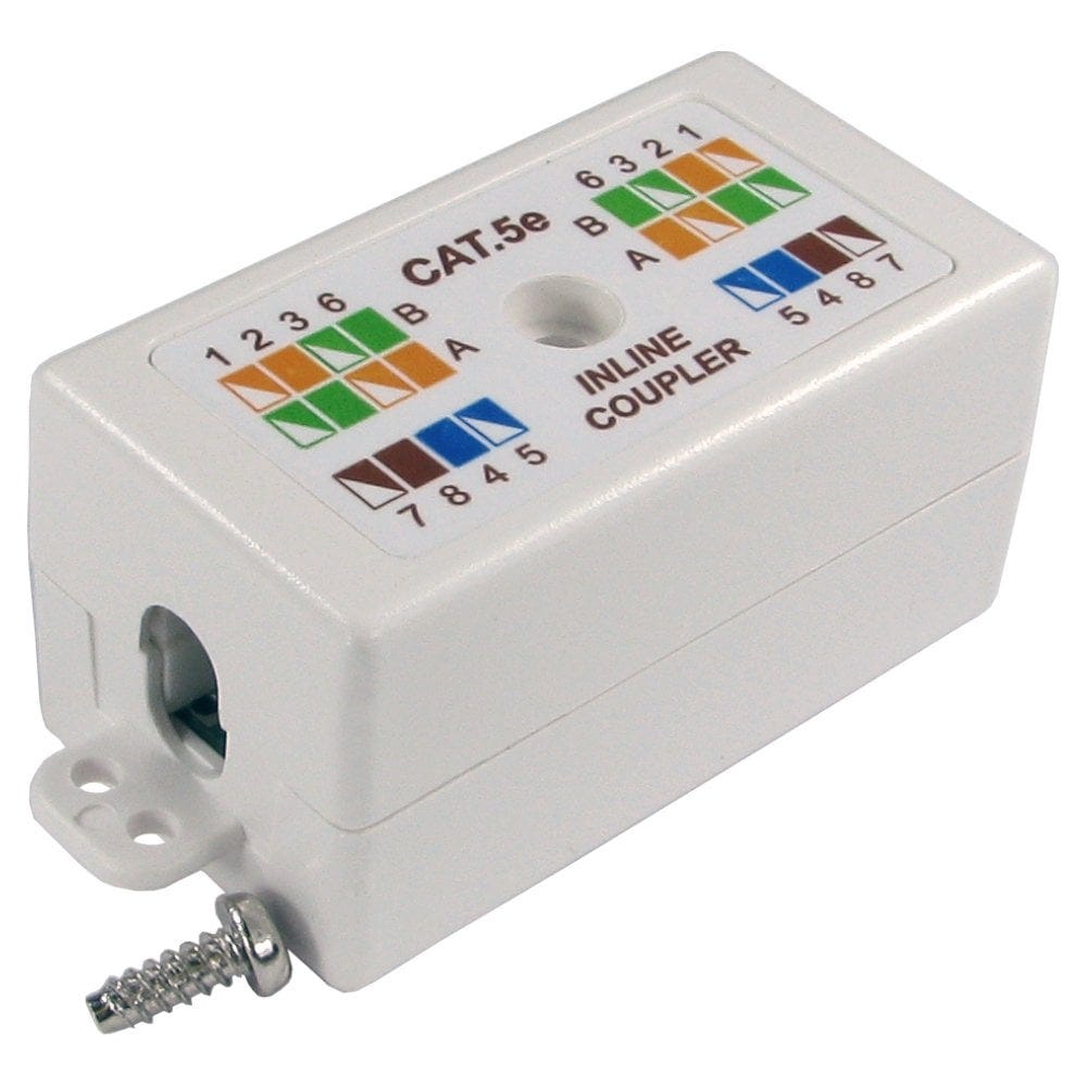 CAT5e Punchdown Krone Coupler White