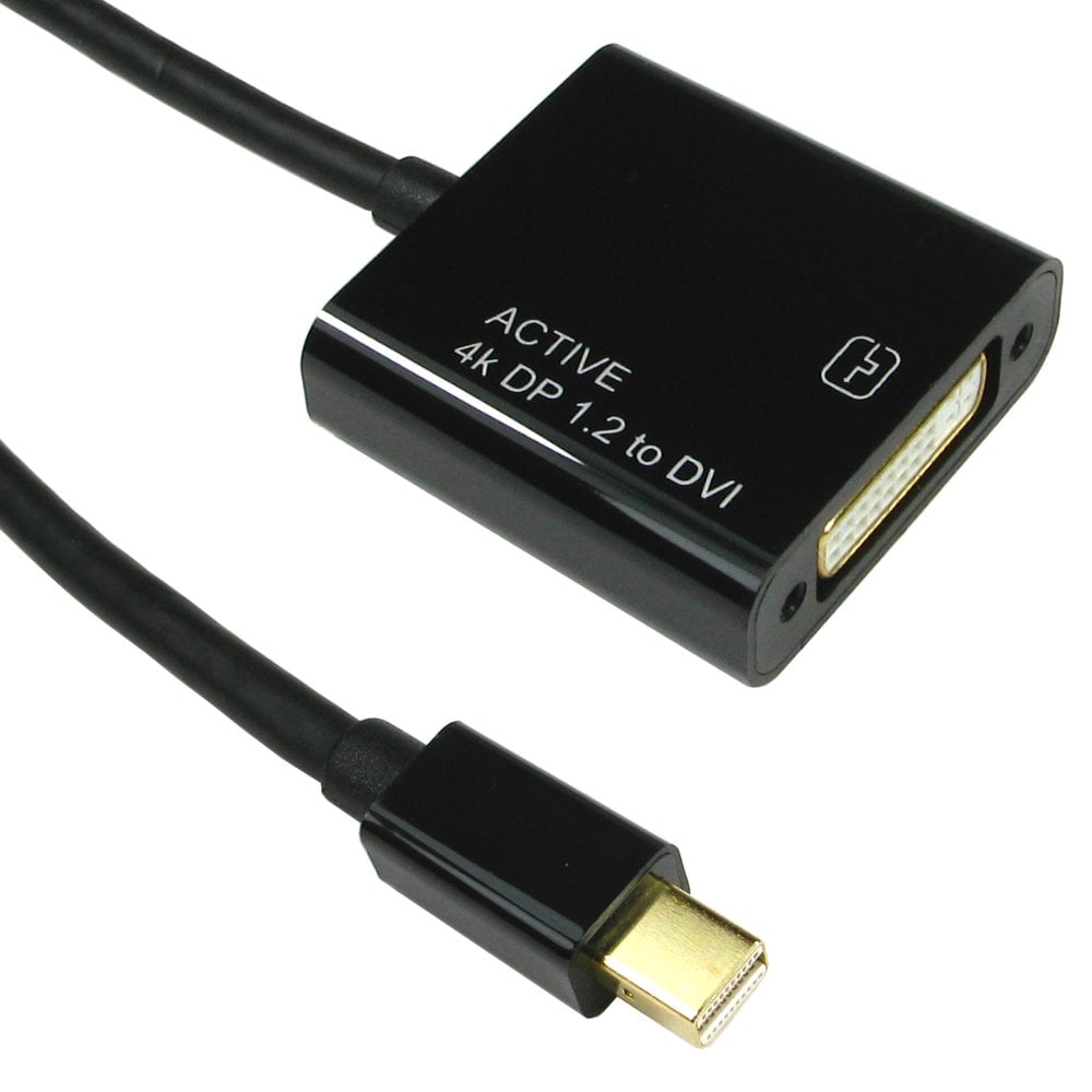 4k Mini DisplayPort 1.2 to DVI Adapter Cable