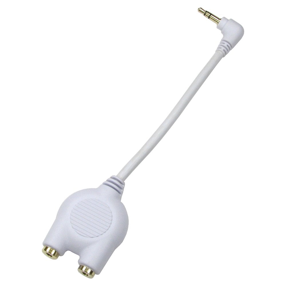 3.5mm Headphone Splitter White