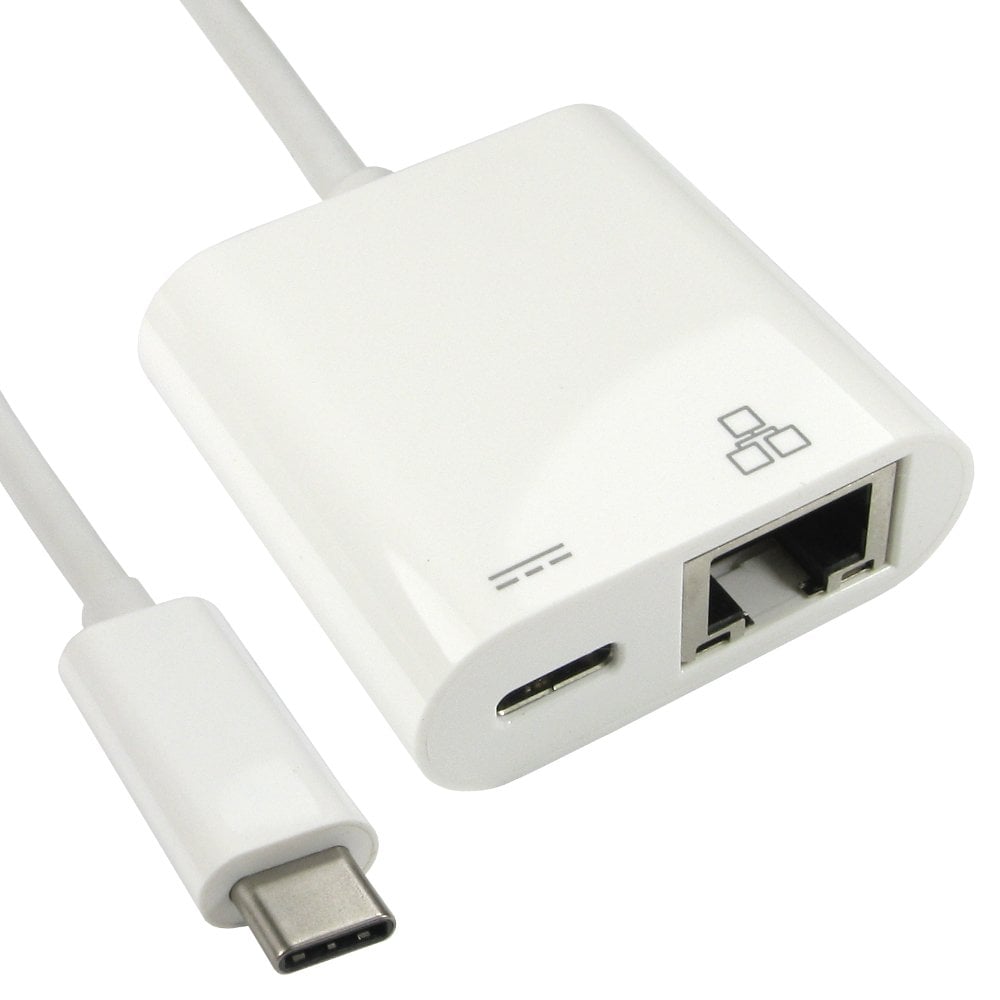 USB Type-C to Ethernet Adapter with Power Delivery PD
