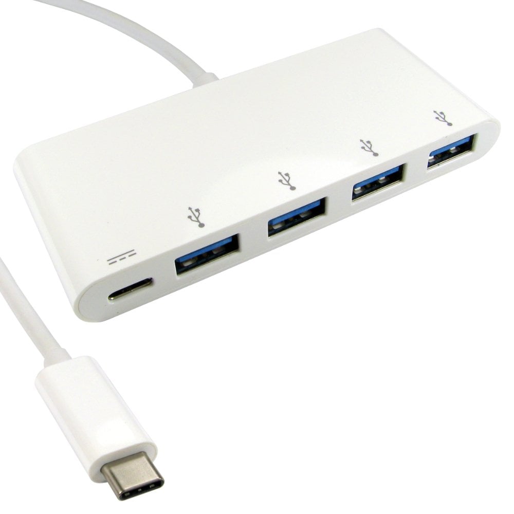 USB Type-C 4 Port USB Hub with Power Delivery USB 3.0