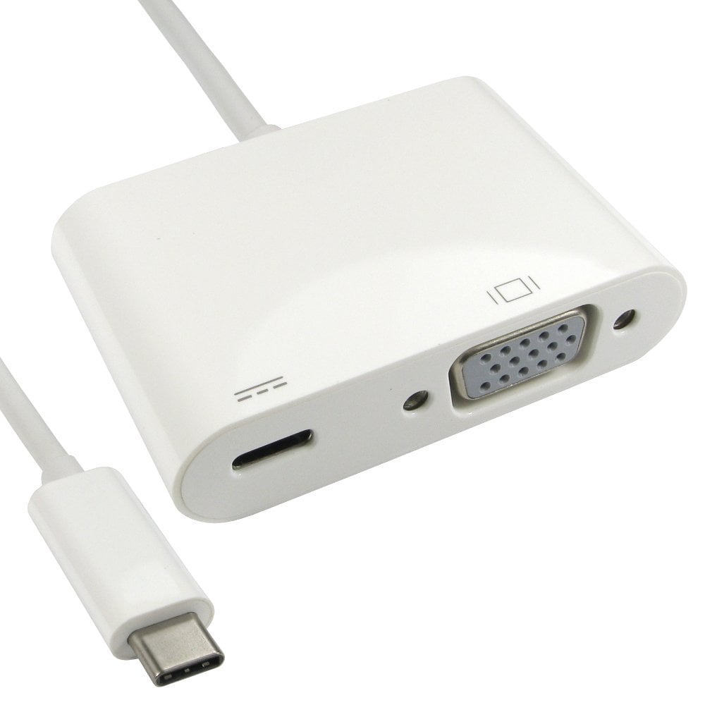 USB Type-C to VGA Adapter with Power Delivery