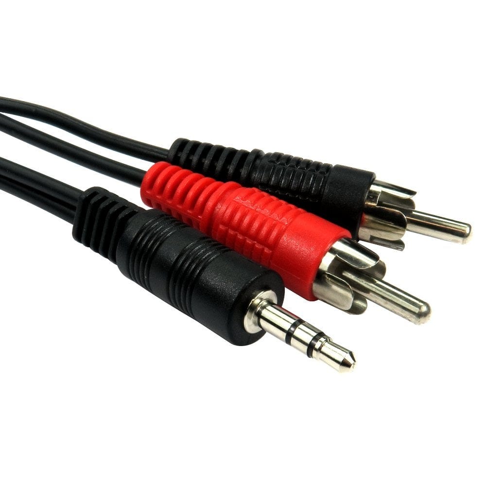 1.2m 3.5mm Stereo to 2x Phono Cable