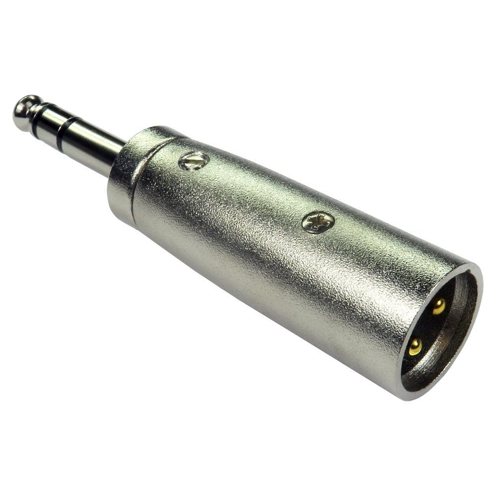 6.35mm Stereo Male to XLR Male Adapter