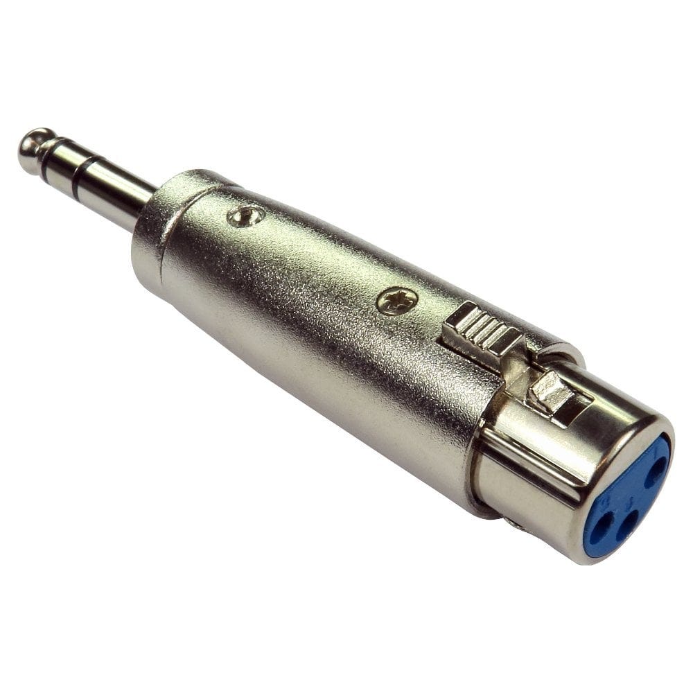 6.35mm Stereo Jack Plug to XLR Female Adapter