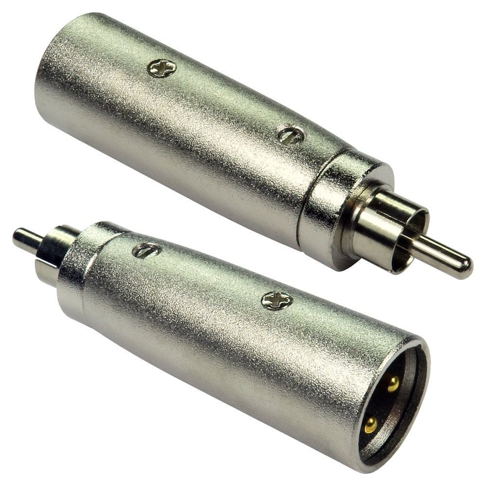 XLR Male to RCA Phono Male Adapter