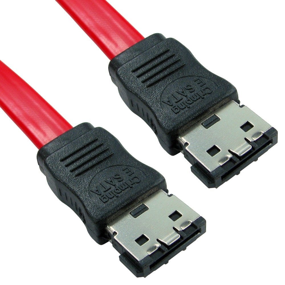 1.5m ESATA Plug ESATA Plug Red Cable