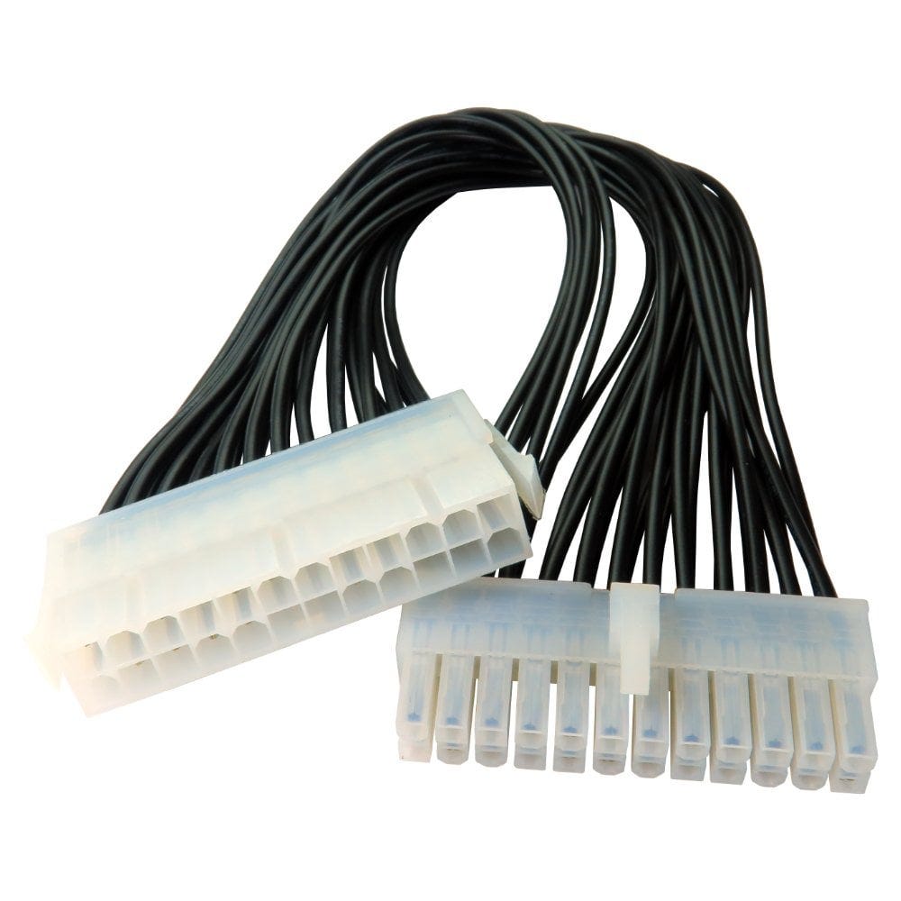 30cm 24Pin M F Atx Extension Cable Black