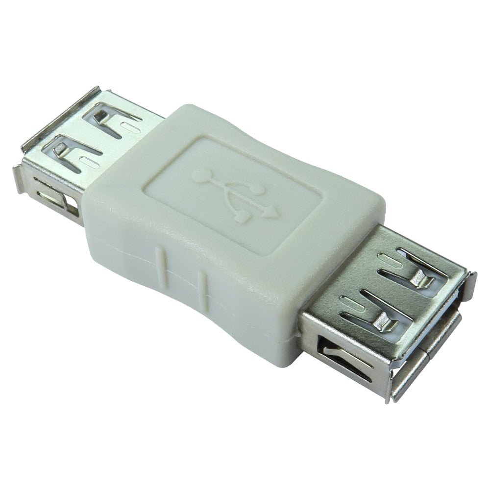 USB 2.0 A F A F Gender Changer Beige