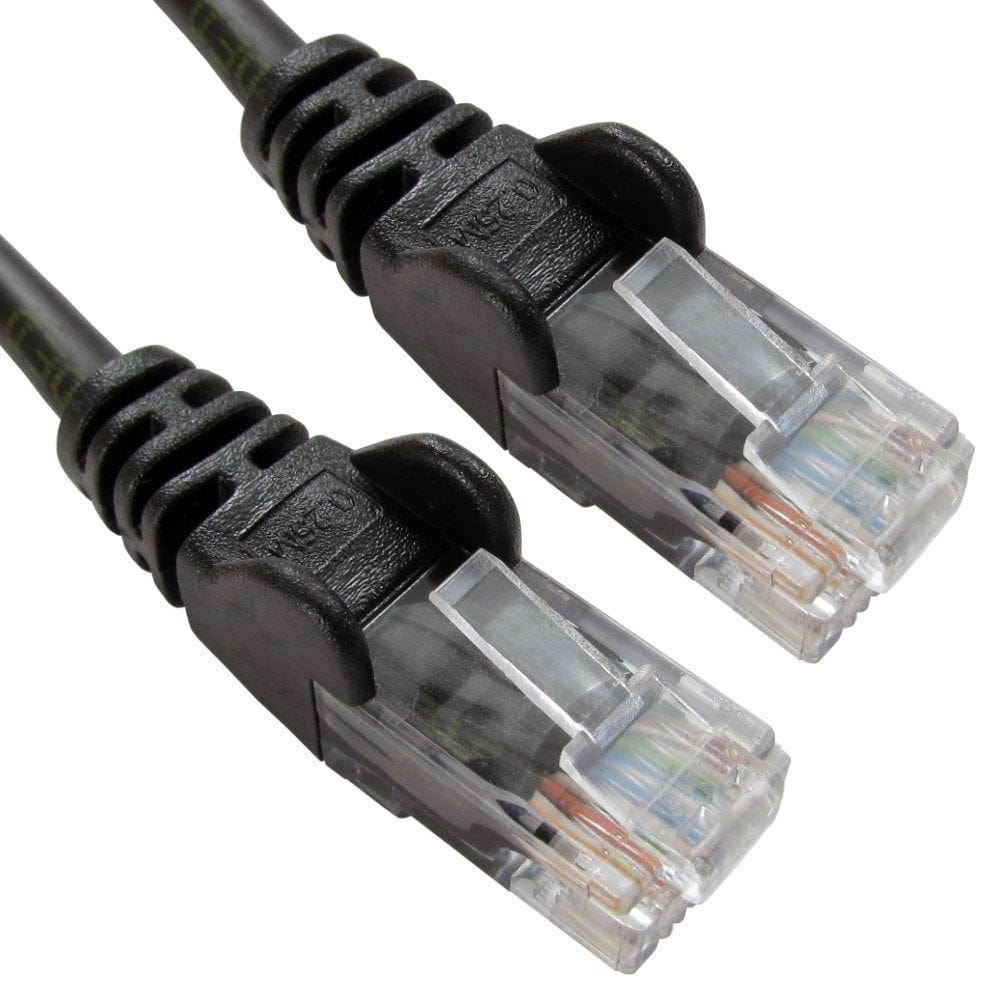 0.25m Network Cable Black Ethernet Cable