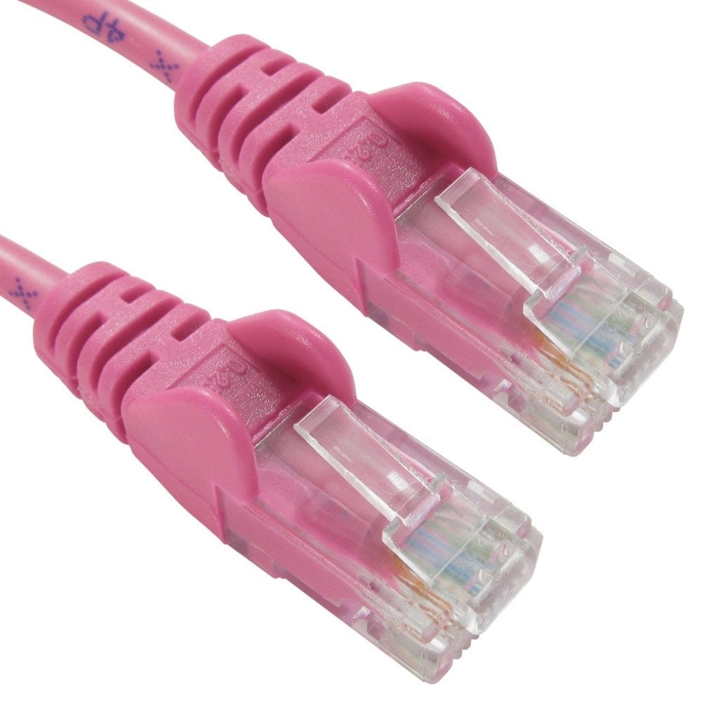 CAT5e Network Ethernet Patch Cable Pink 0.5m