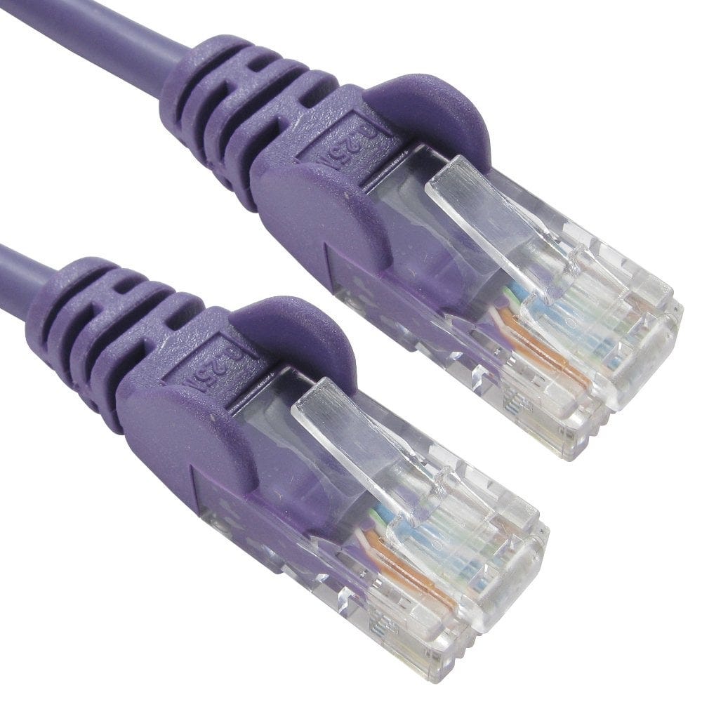 CAT5e Network Ethernet Patch Cable Violet 0.5m