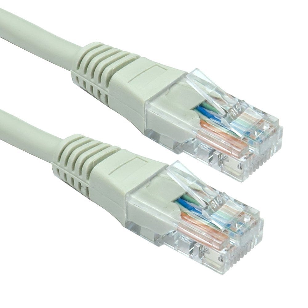 0.25m CAT5e Patch Cable Grey Full Copper 24AWG