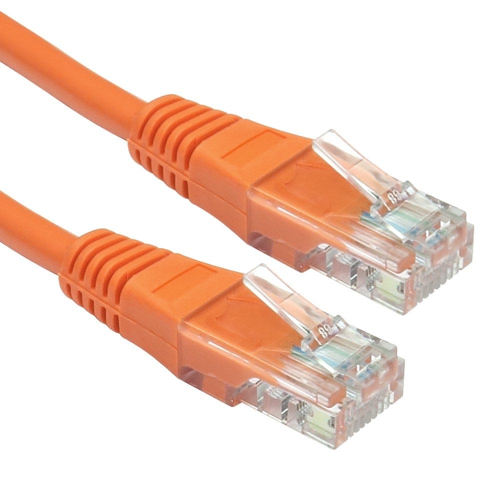 2m CAT5e Patch Cable Orange Full Copper 24AWG