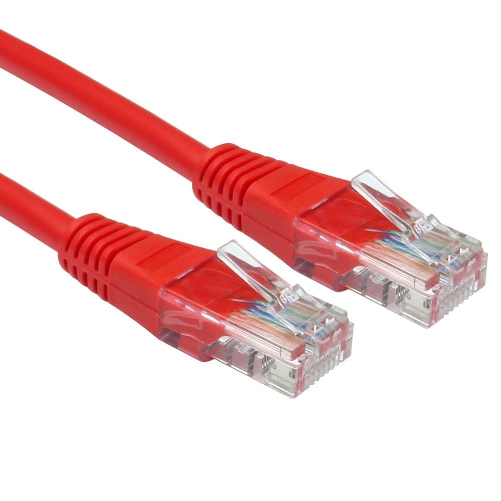 3m CAT5e Patch Cable Red Full Copper 24AWG