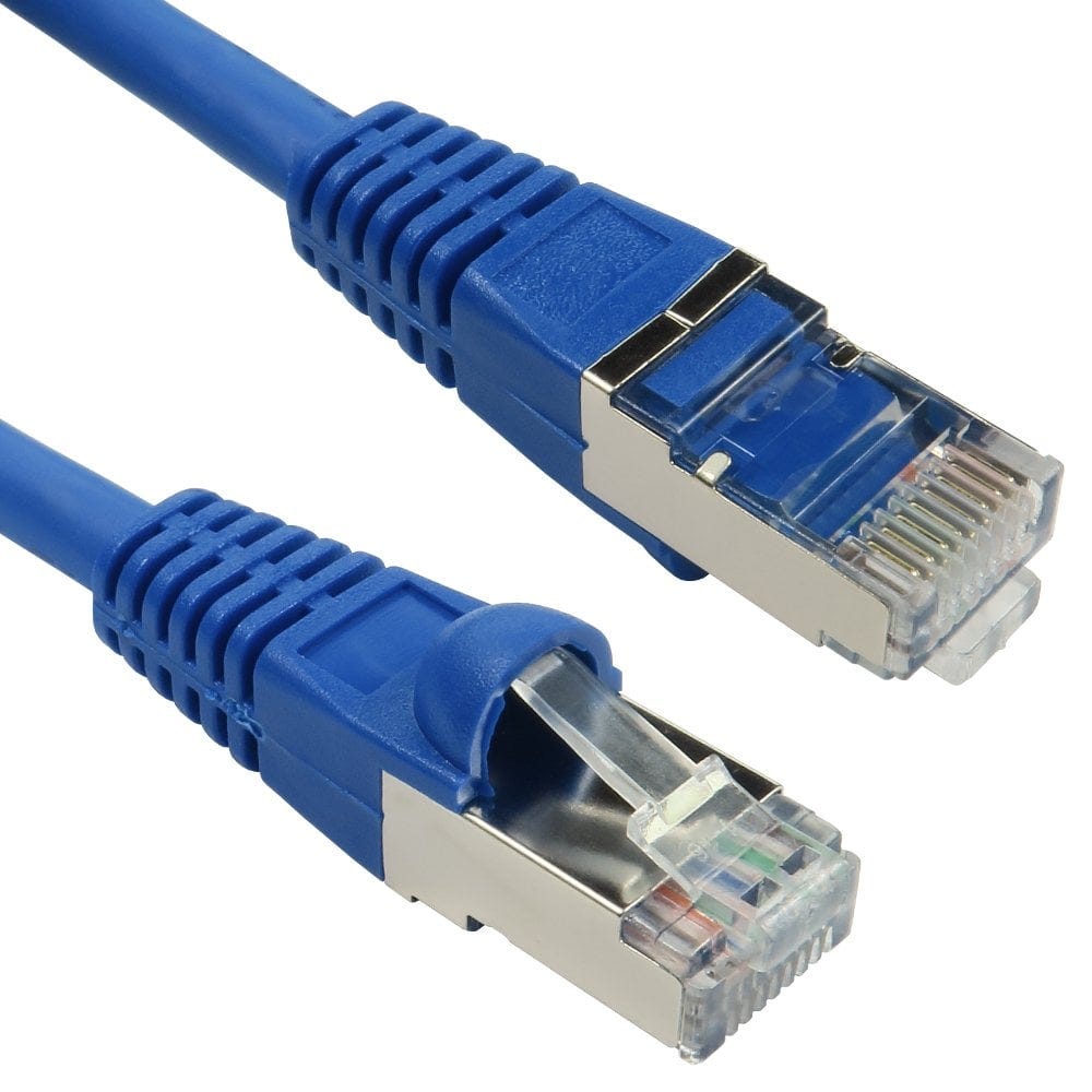 25m Long Network Cable CAT6A Blue LSOH 10GBase-T