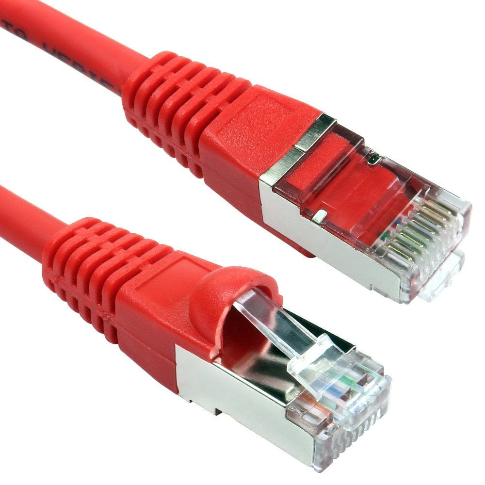 0.5m CAT6A Patch Cable Red 10GBase-T