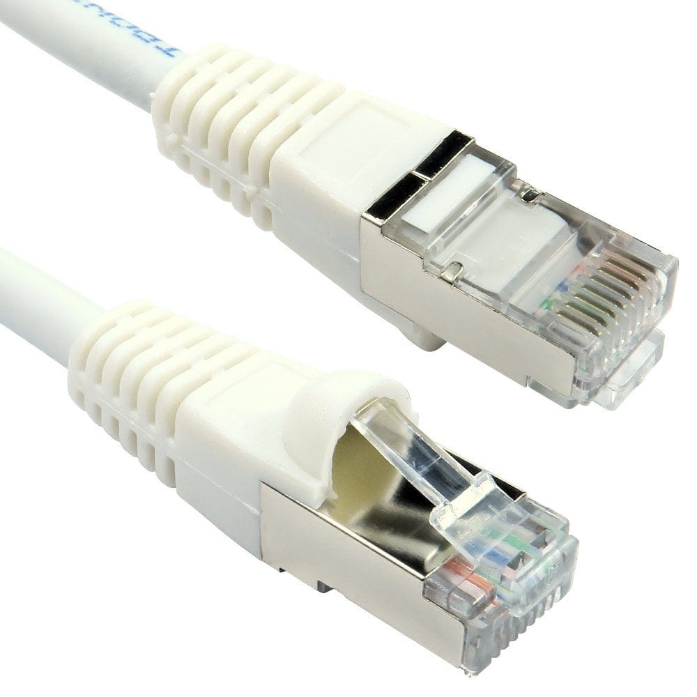 7m Cat6A Patch Cable White S/FTP LSOH