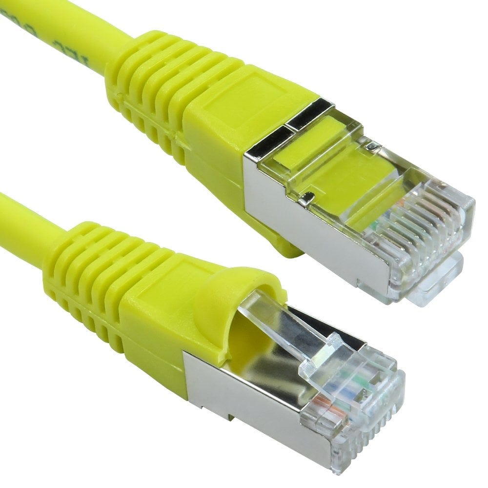 0.5m CAT6A Patch Cable Yellow 10GBase-T