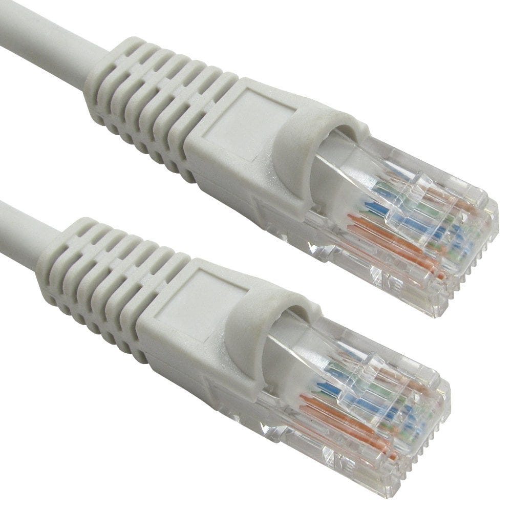 0.5m LSZH Snagless CAT5e Patch Cable Grey 24 AWG