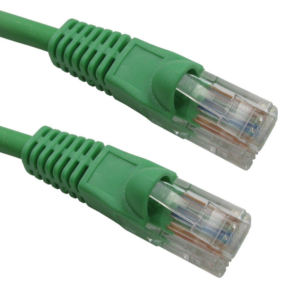 0.5m LSZH Snagless CAT5e Patch Cable Green 24 AWG