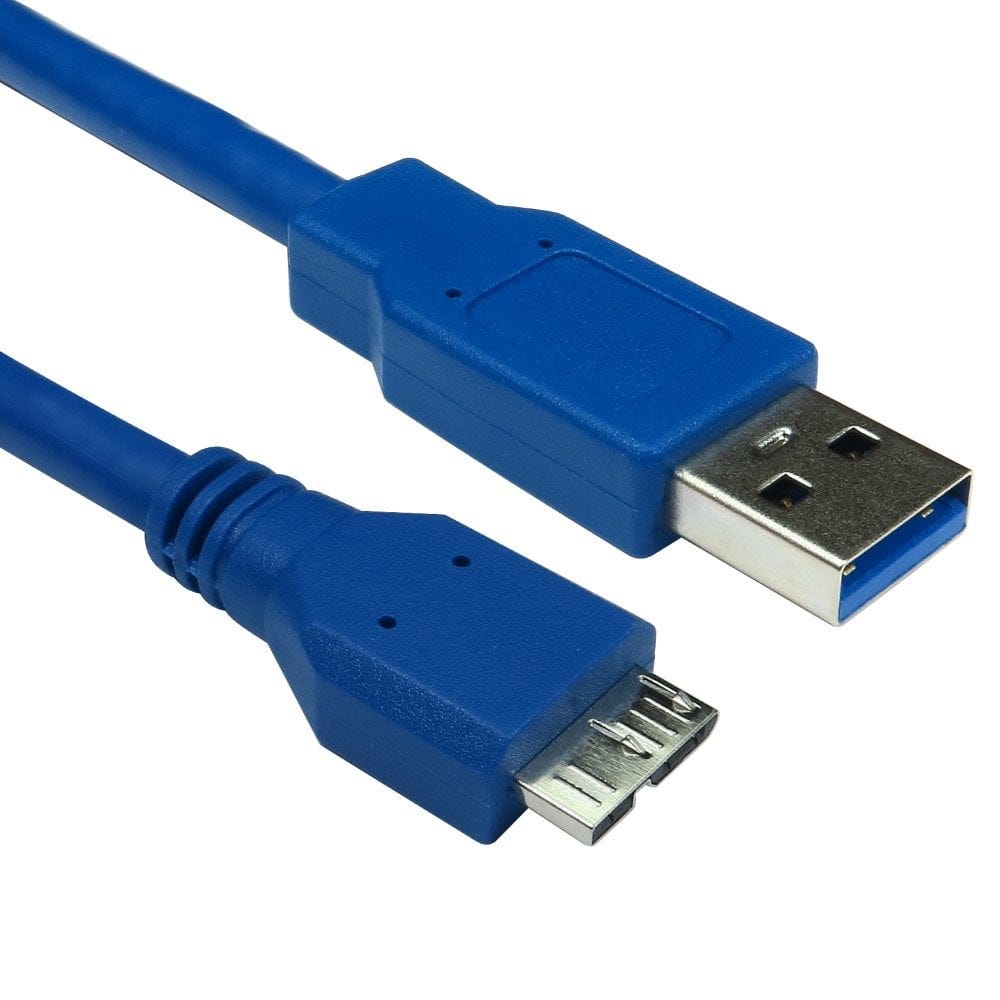 2m USB 3.0 Micro B Cable Blue